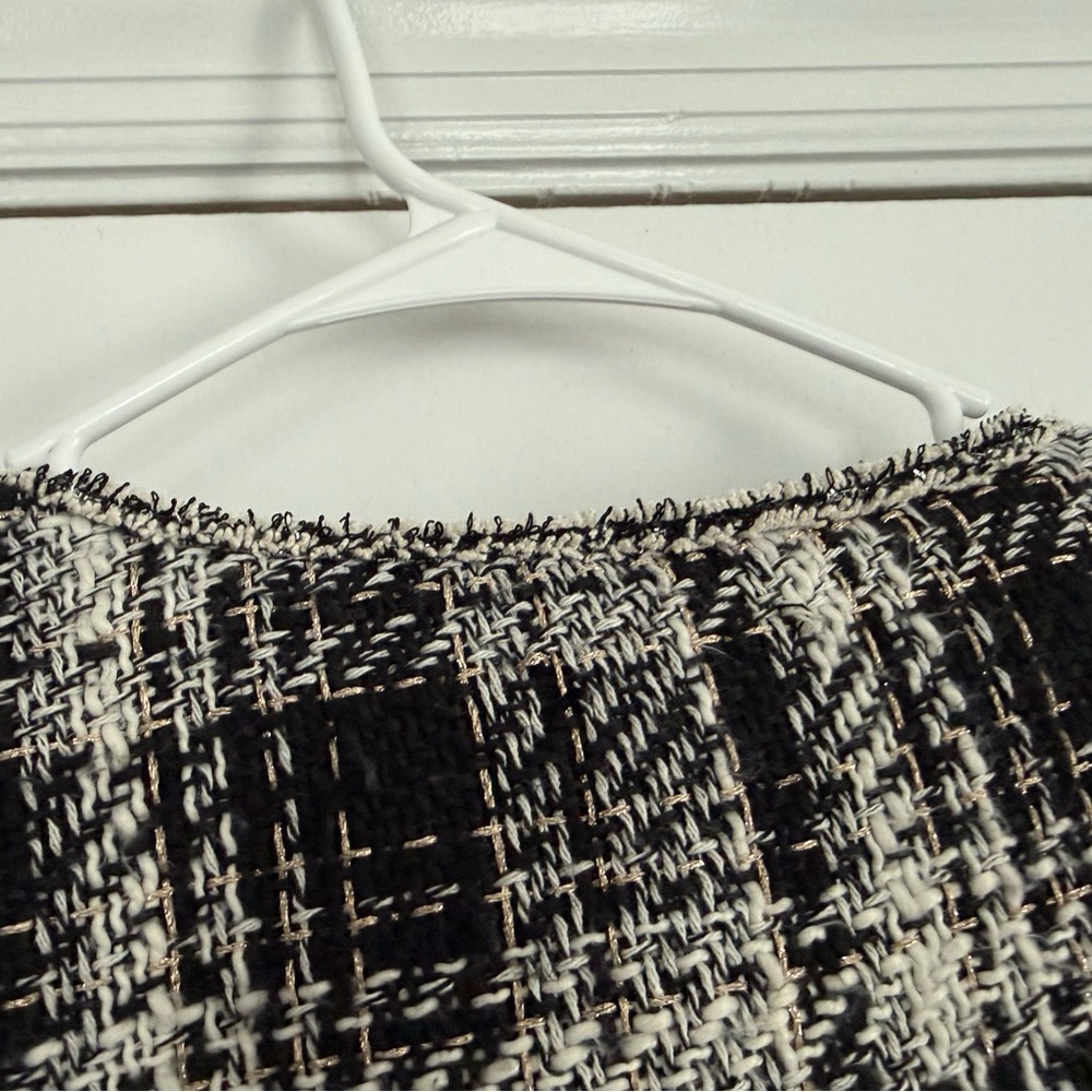 Adrianna Papell Tweed Black & White Jacket - Picture 5 of 6